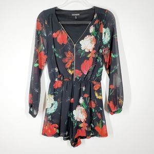 EXPRESS FLORAL ROMPER